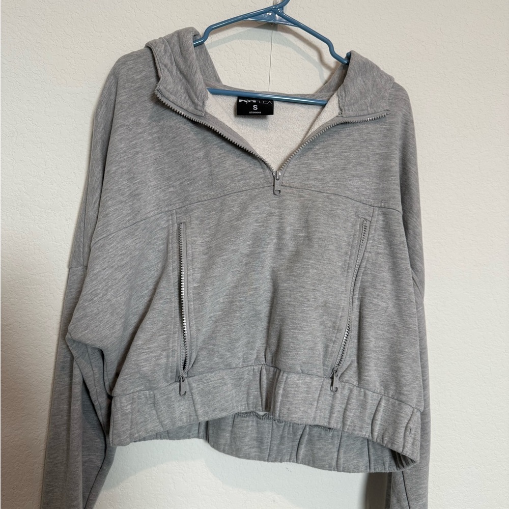 POPFLEX QUARTER ZIP PULLOVER SWEATSHIRT SIZE S